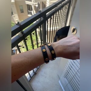 Black Tory Burch wrap bracelet